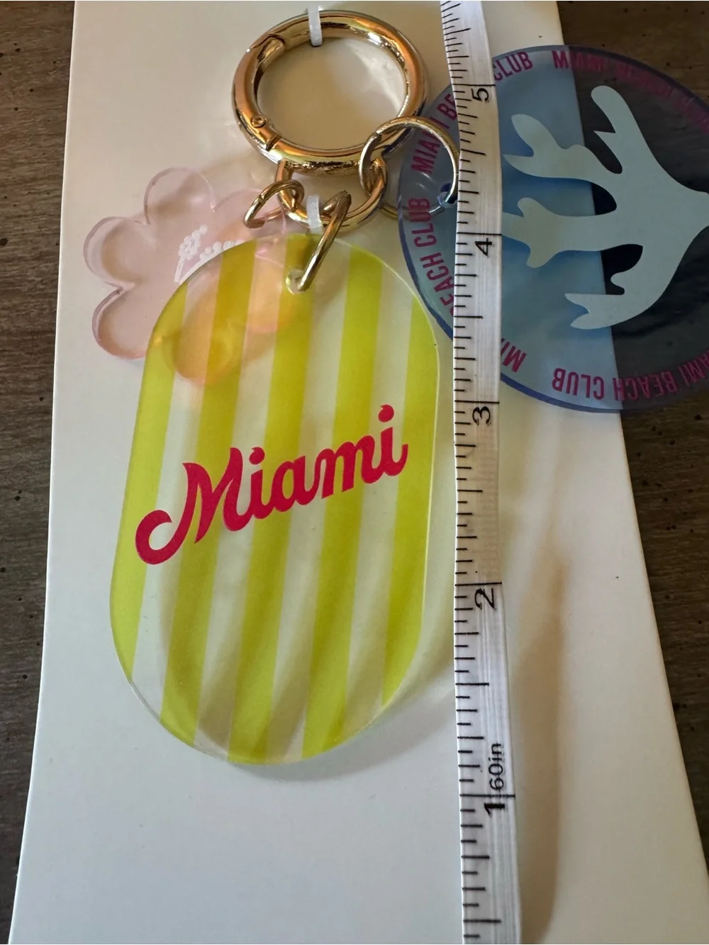 A New Day Miami Acrylic Keychain or Bag Charm